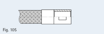 Sleeve with cylindrical pipe thread in compliance with EN 10226-1 (DIN 2999)