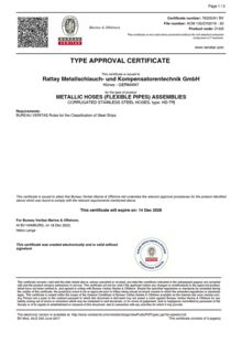 CORRUGATED STAINLESS STEEL HOSES, type: HD-TR
