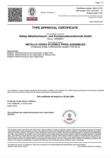 STAINLESS STEEL CORRUGATED HOSES TYPE HR I/S