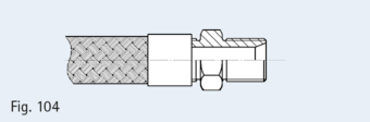 Nipple with cylindrical pipe thread in compliance with EN ISO 228-1 (DIN 259), with inner cone 60° and sealing surface against hexagon